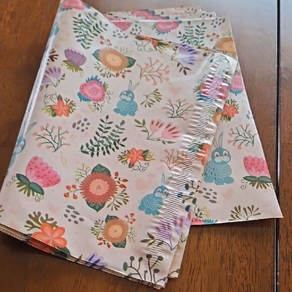 Floral Patterned Shipping Envelopes Poly Mailers Swag Ship Mailing Resell Sell - Picture 1 of 12